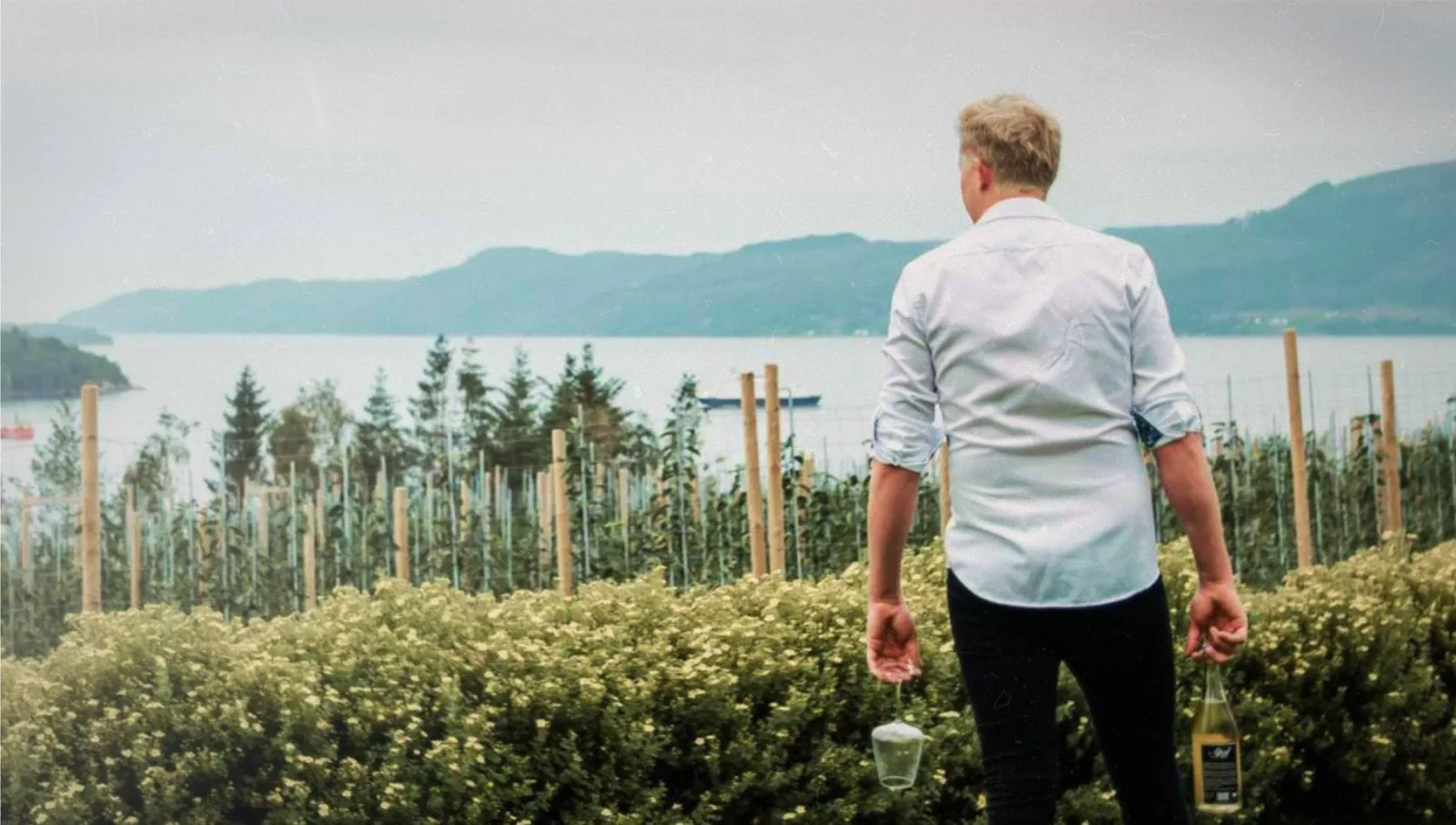 Dan Olav i Apal Sideri sin frukthage